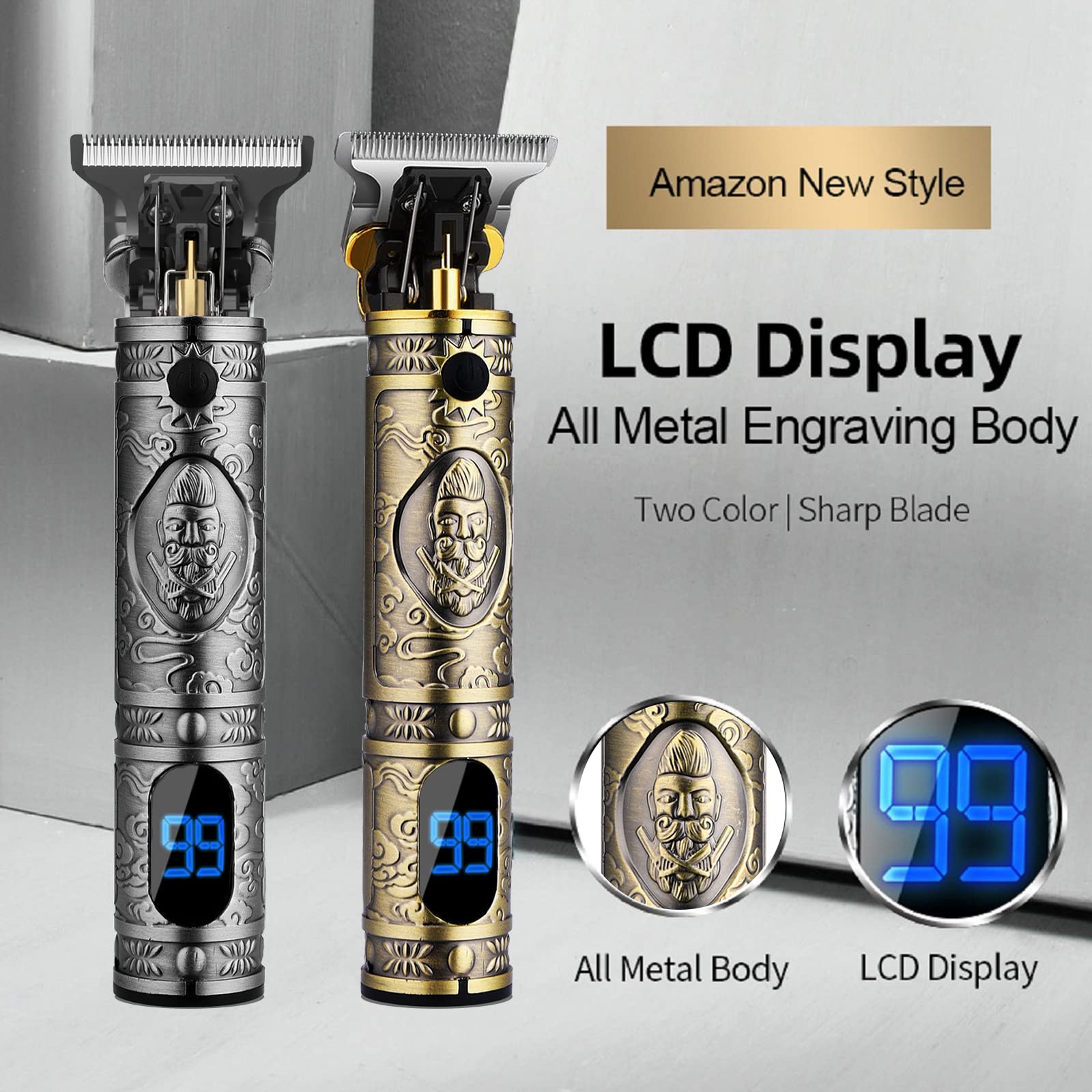 AMULISS clippers with 1mm 2mm 3mm guide combs for precise lengths