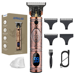 AMULISS professional hair trimmer front view for easy home grooming.