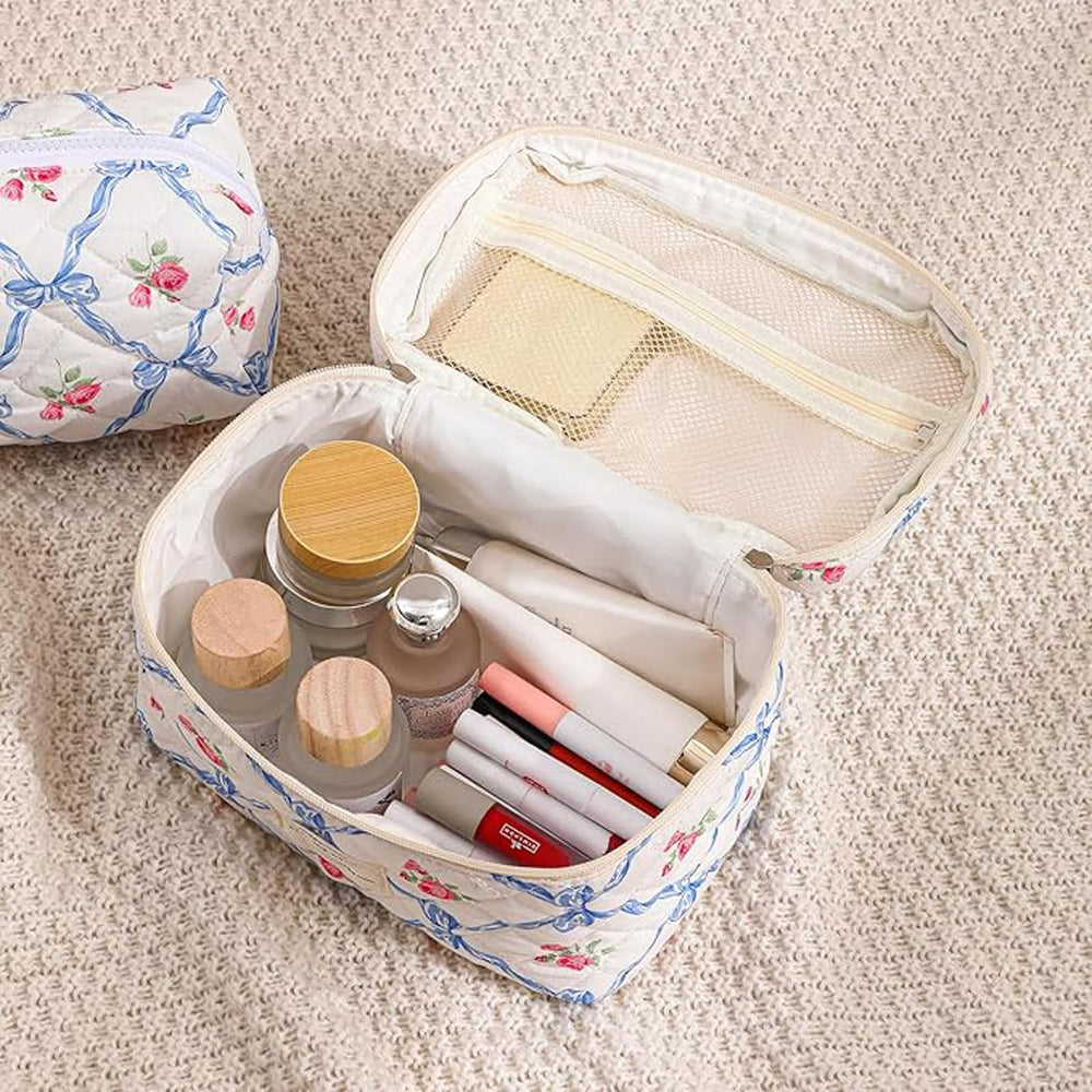 AMULOKRU Quilted Makeup Bag gift-ready packaging suitable for birthdays and holidays