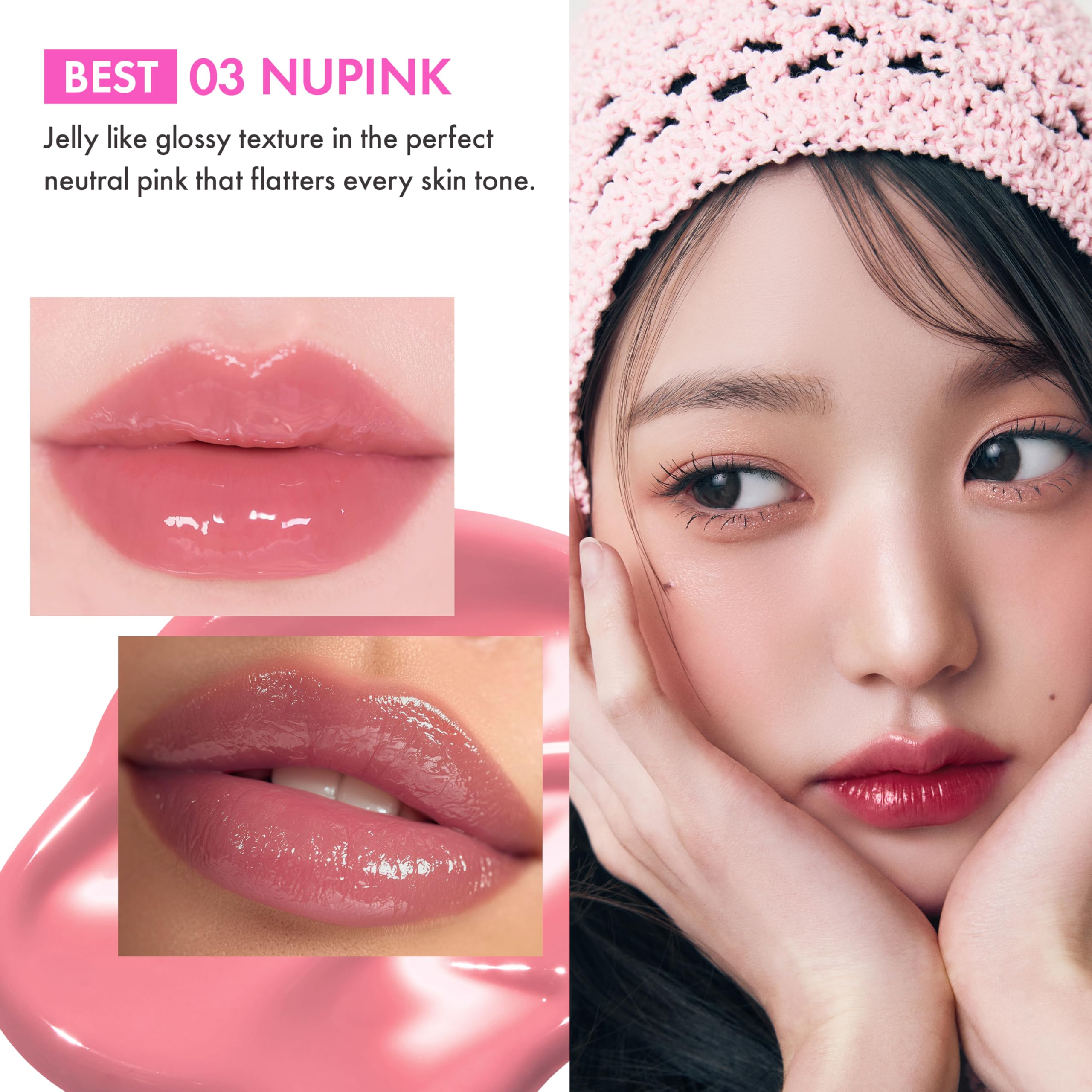Amuse Seoul Jel-Fit Tint 06 Seoul GIrl locks moisture with jelly film.