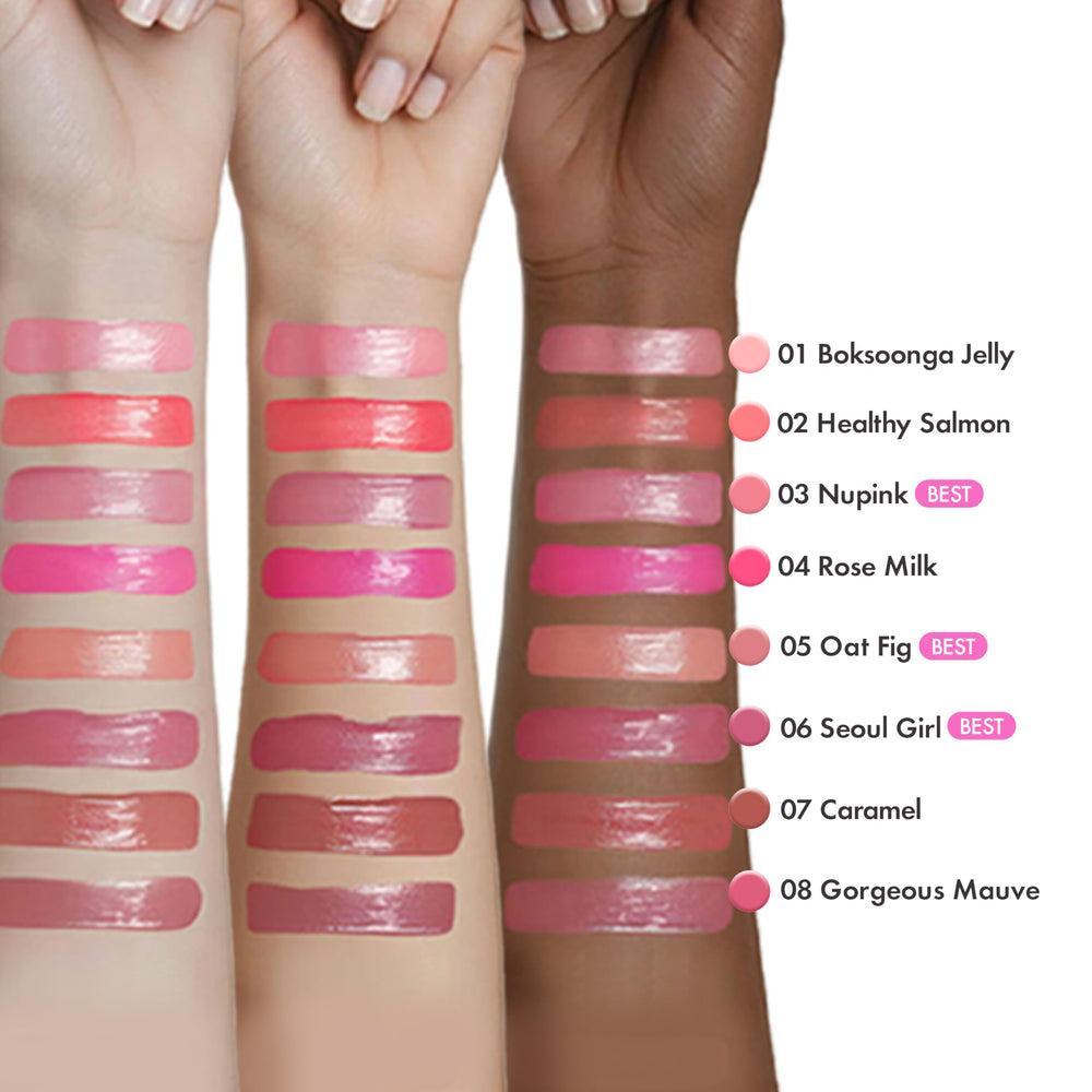 Amuse Seoul Jel-Fit Tint 06 Seoul GIrl high pigment richness.