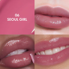 Amuse Seoul Jel-Fit Tint 06 Seoul GIrl worn for all-day hydration.