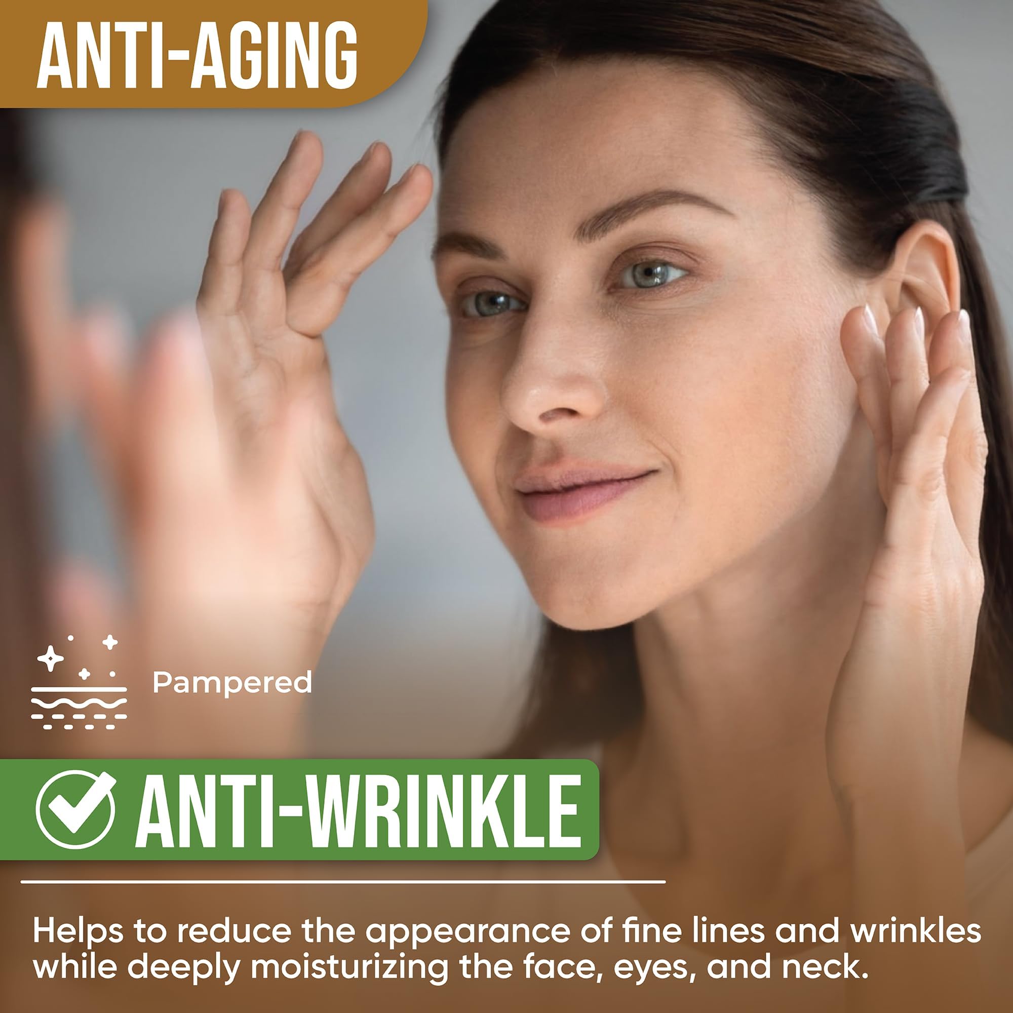 AMVital Turmeric dark spots close-up hints at clearer-looking skin over time