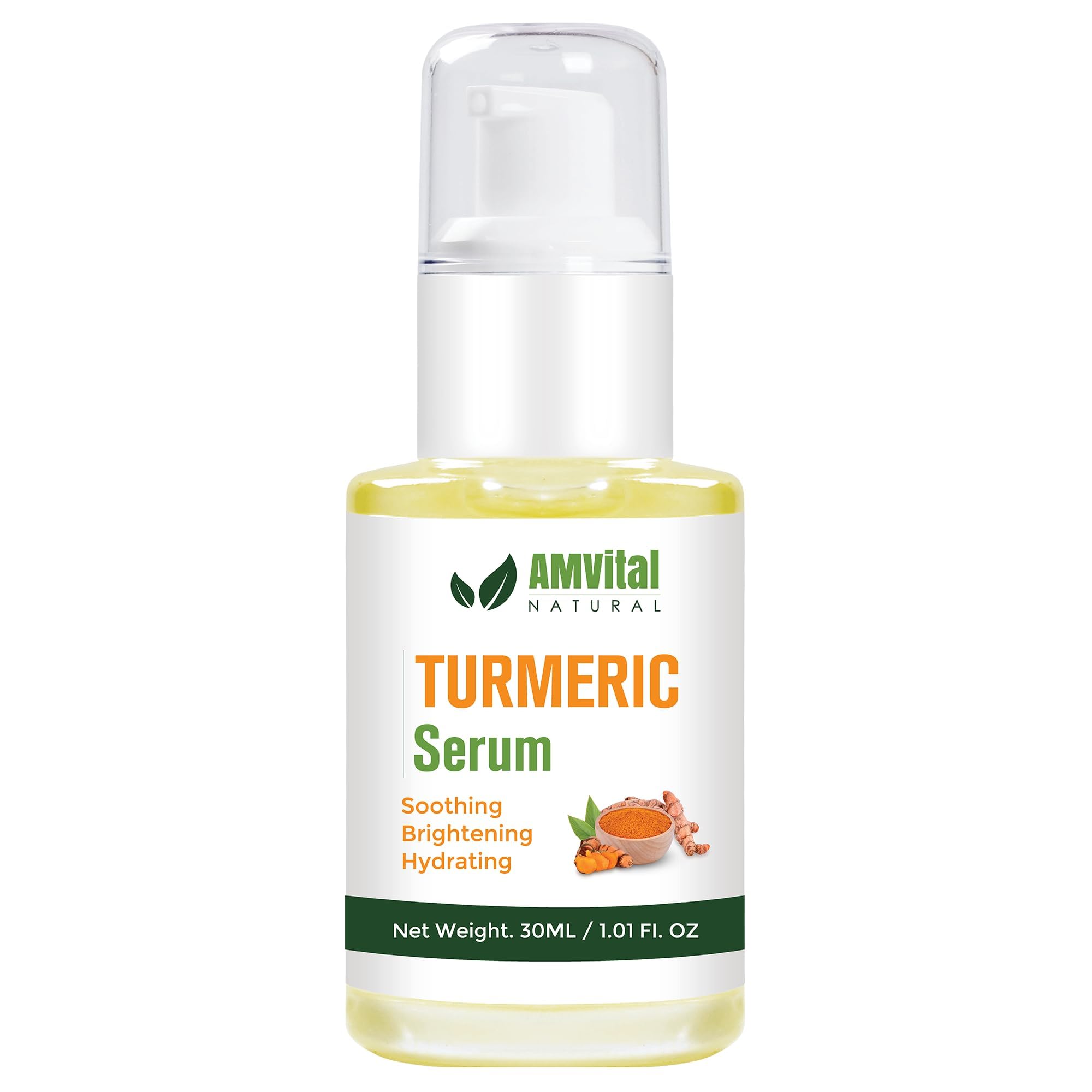 AMVital Turmeric Face Serum bottle ready for hydration and glow