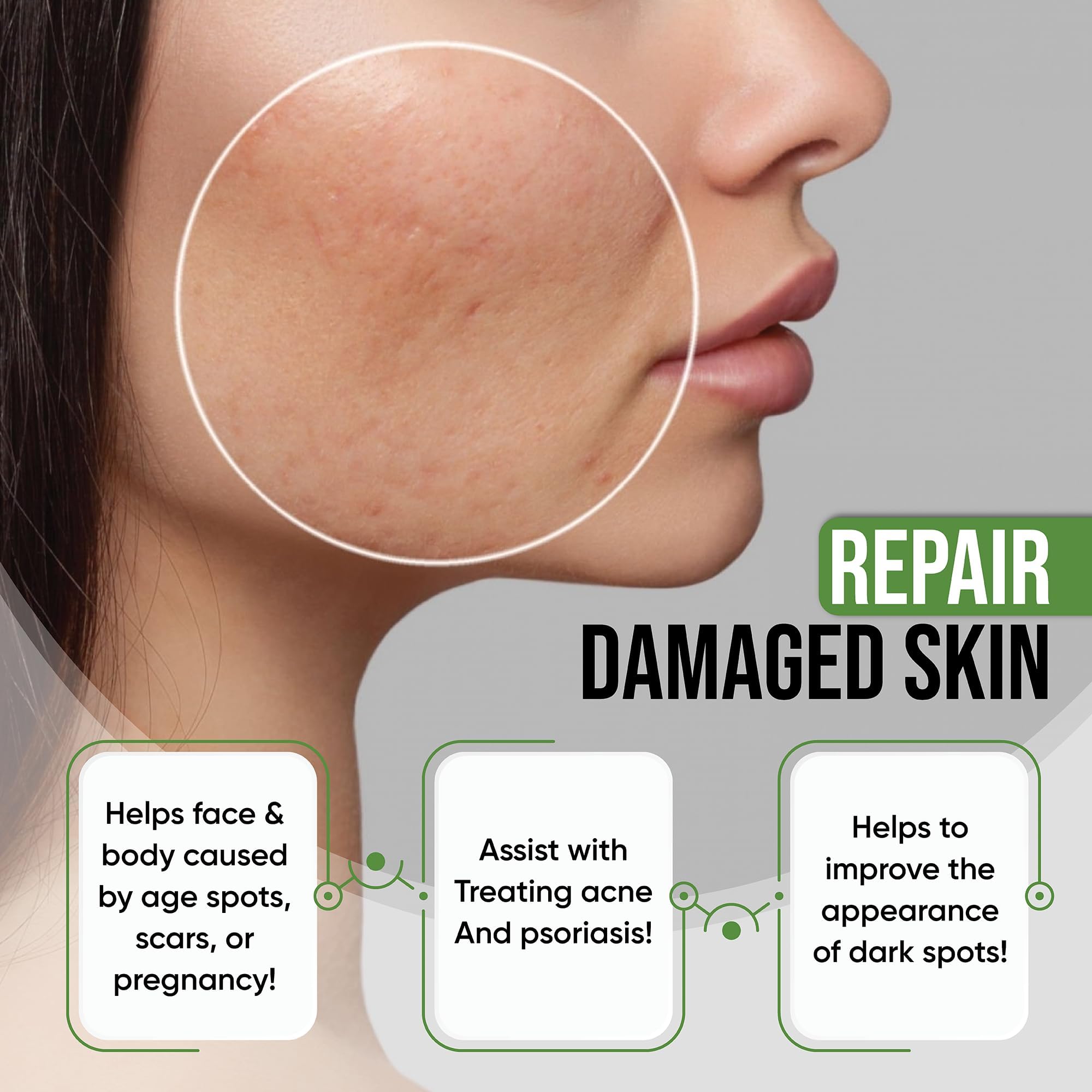 Texture swirl of AMVital Turmeric Serum highlights smooth, non-greasy finish