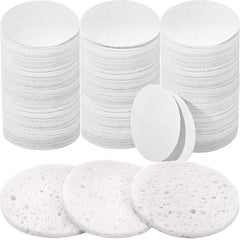 Amyhill 300-pack compressed facial sponges packaging enables daily cleansing and easy replacement.