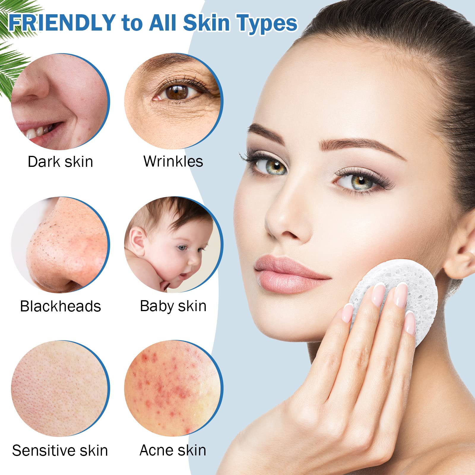 Natural cellulose from wood pulp provides gentle exfoliation with every use.