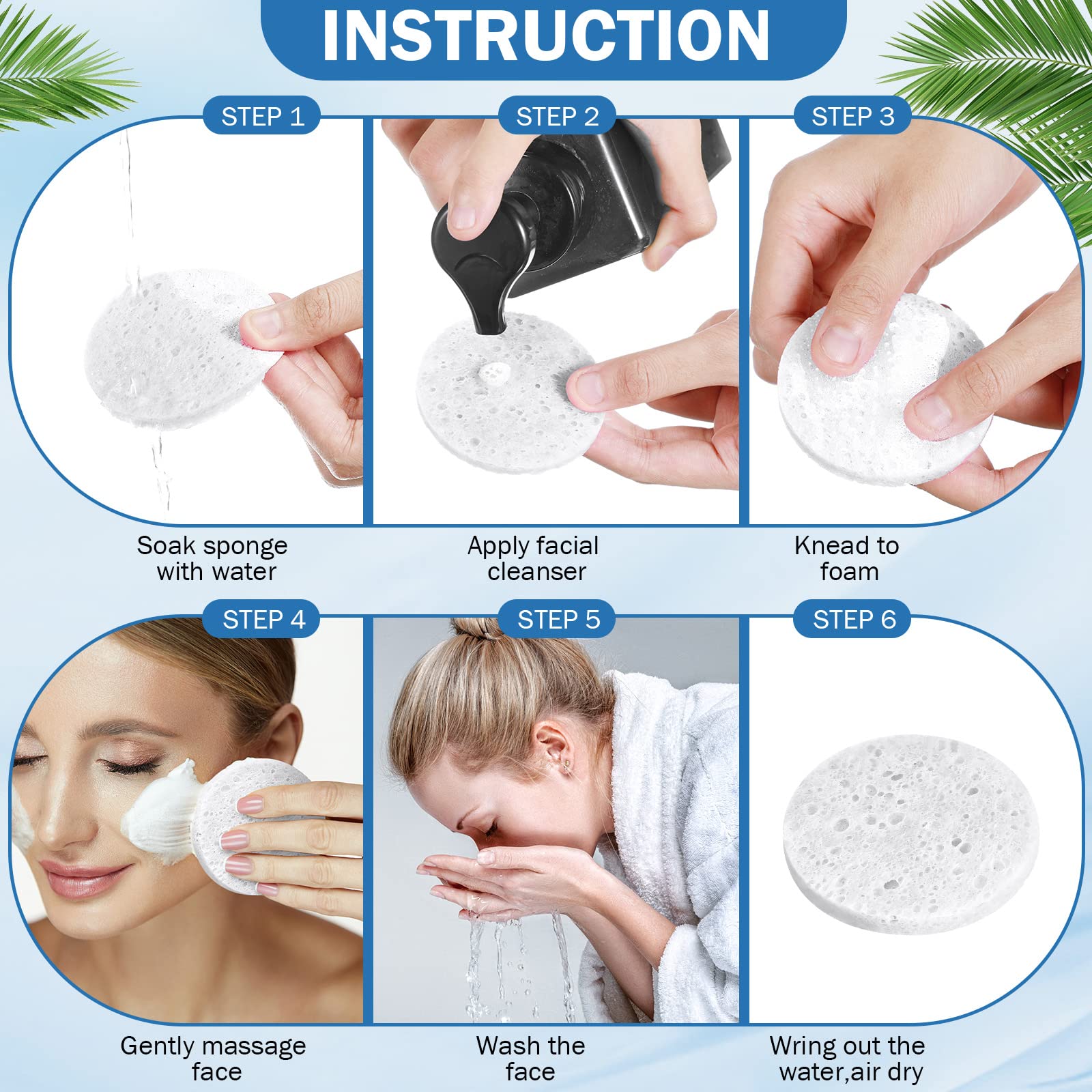 Amyhill sponge used with cleanser to create quick, rich lather.