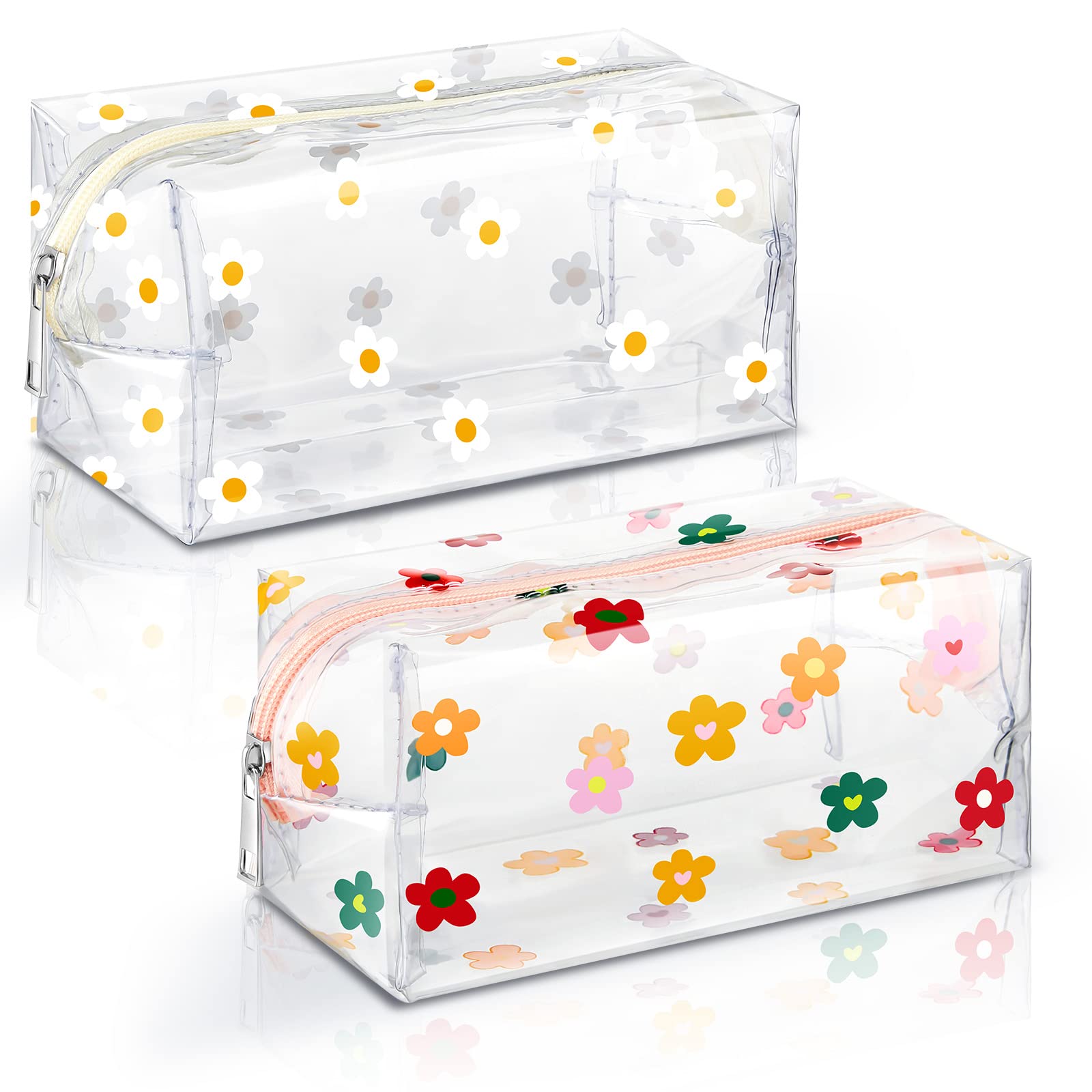 Amylove Daisy Pouch front view showing clear visibility for quick access.