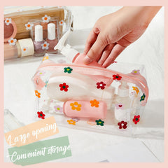 Amylove Daisy Pouch open top for easy item grabbing during travel.
