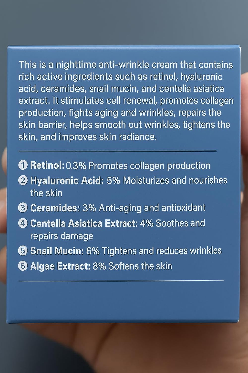 AMZEYE gentle-formula bottle-showcase emphasizes compatibility with dry, oily, and sensitive skin