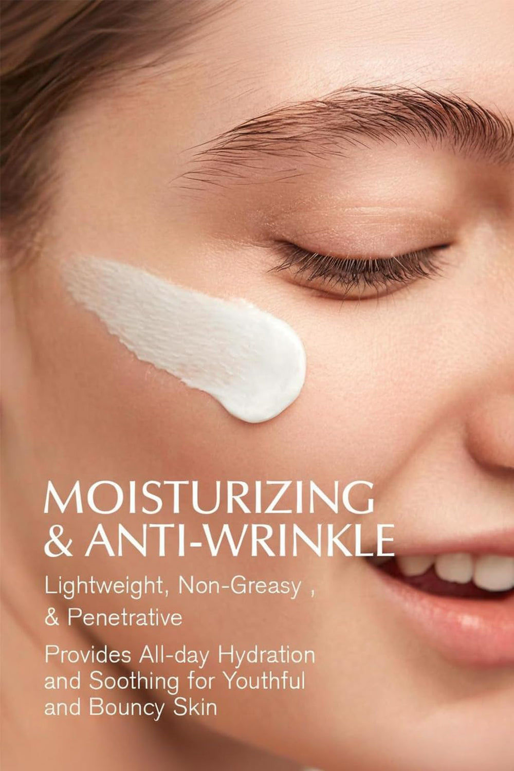 AMZEYE night routine application hands shows how to apply evenly for overnight hydration