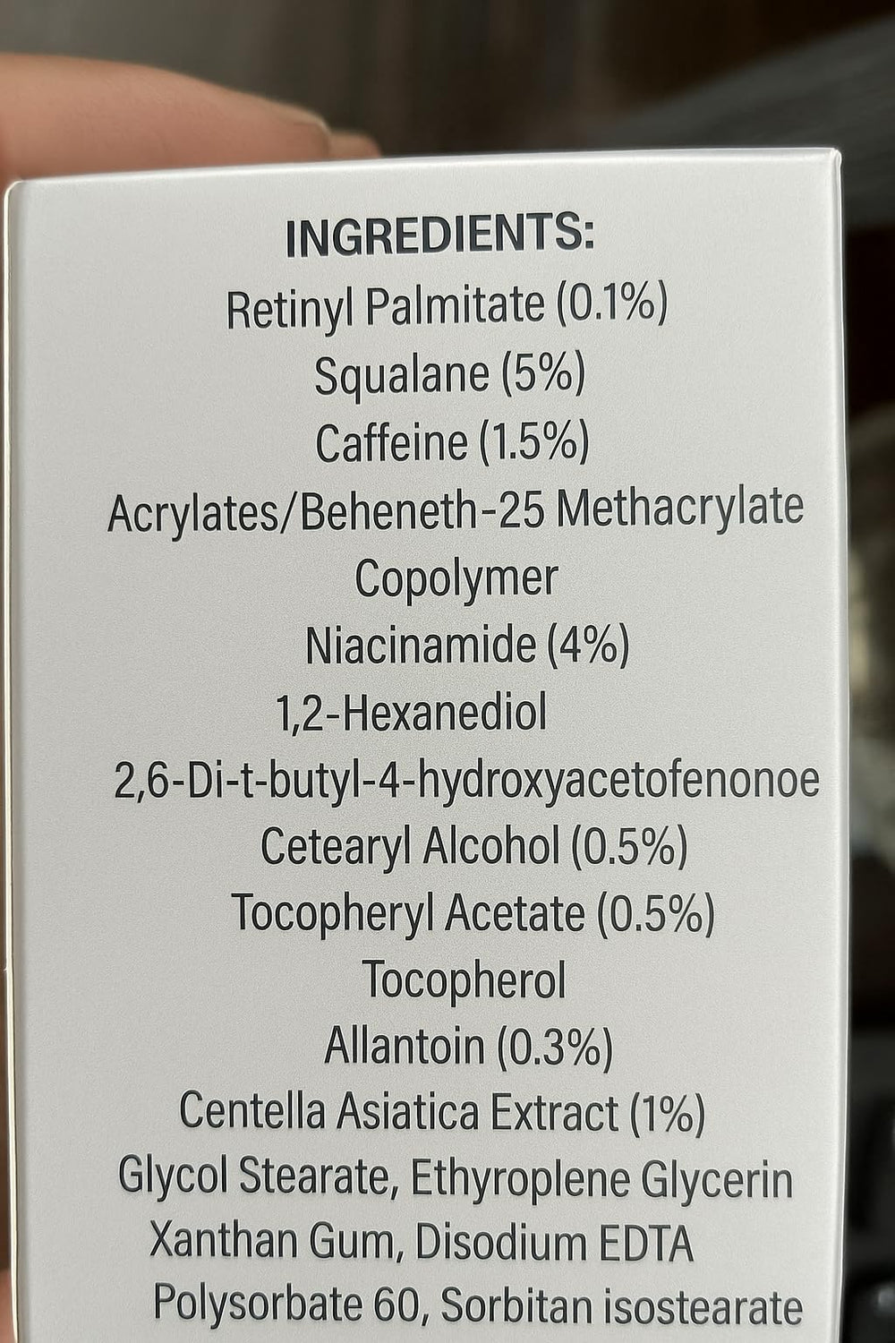 AMZEYE Tighten Neck Cream texture closeup suggests nourishing, hydrating formula