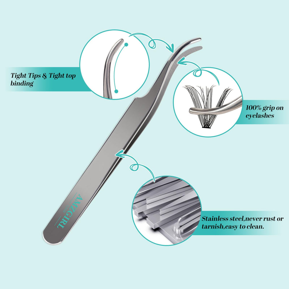 AMZGIRL LASH DIY cluster close-up highlights soft, natural-looking lashes