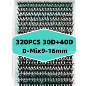 AMZGIRL LASH 320pcs offers versatile lengths for custom looks