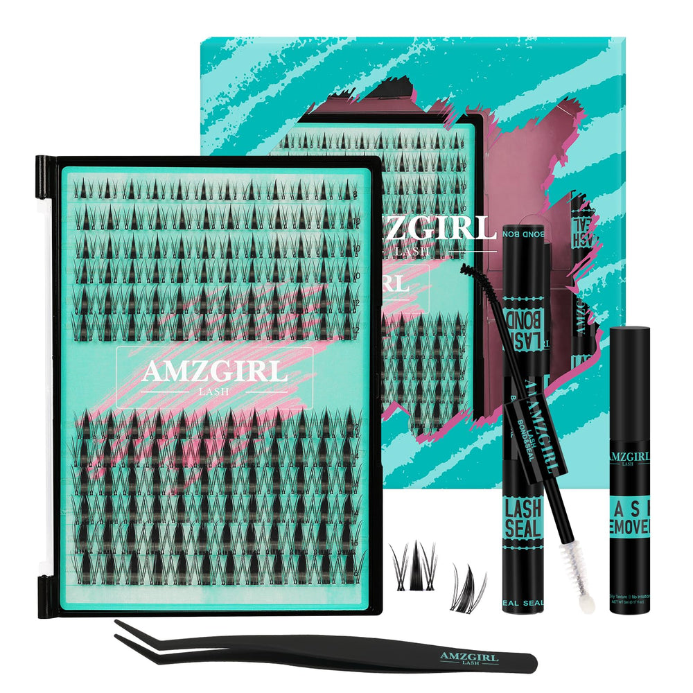 AMZGIRL LASH manga lash clusters de 144 piezas para un look natural y voluminoso.