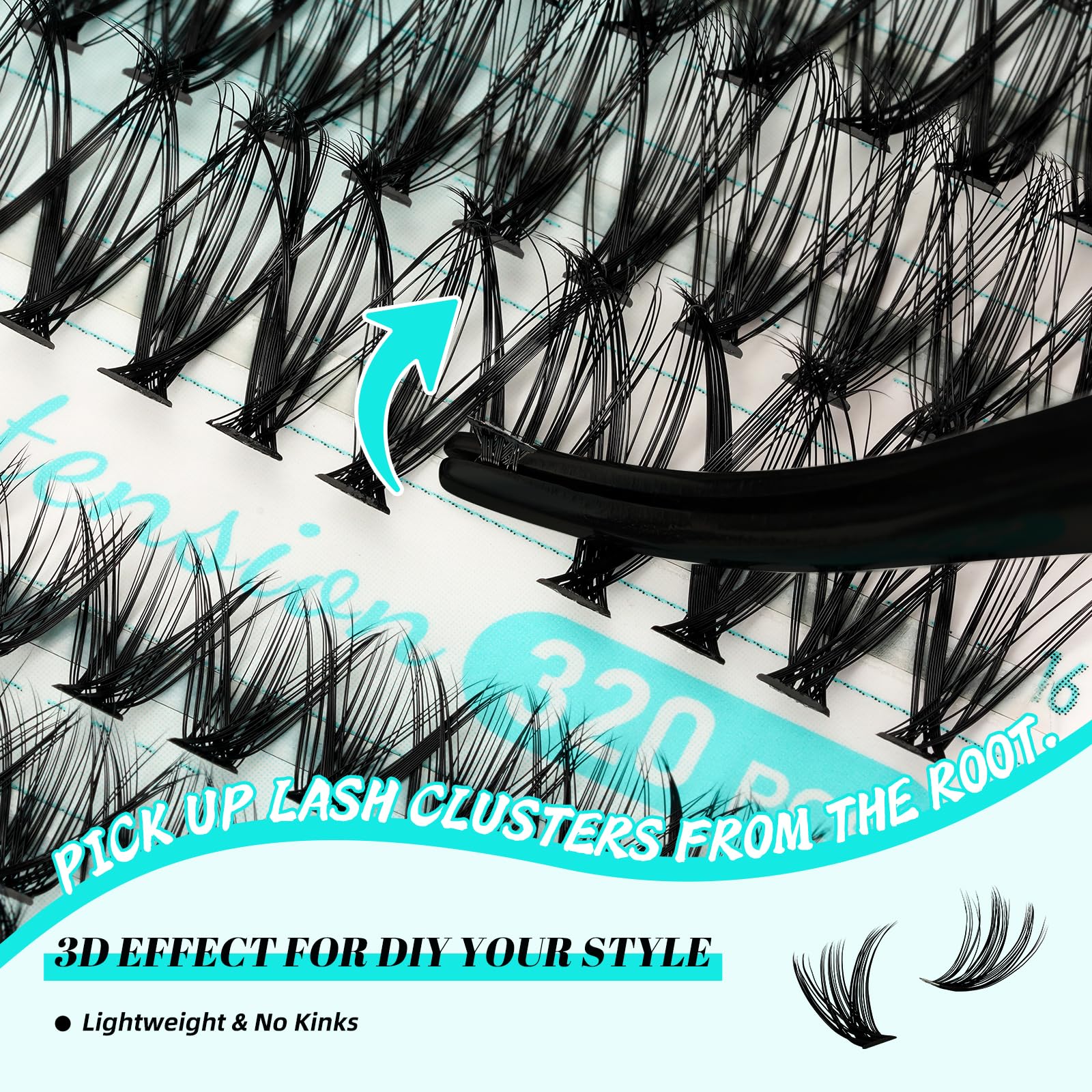 AMZGIRL LASH Applicator Tool for precise cluster placement