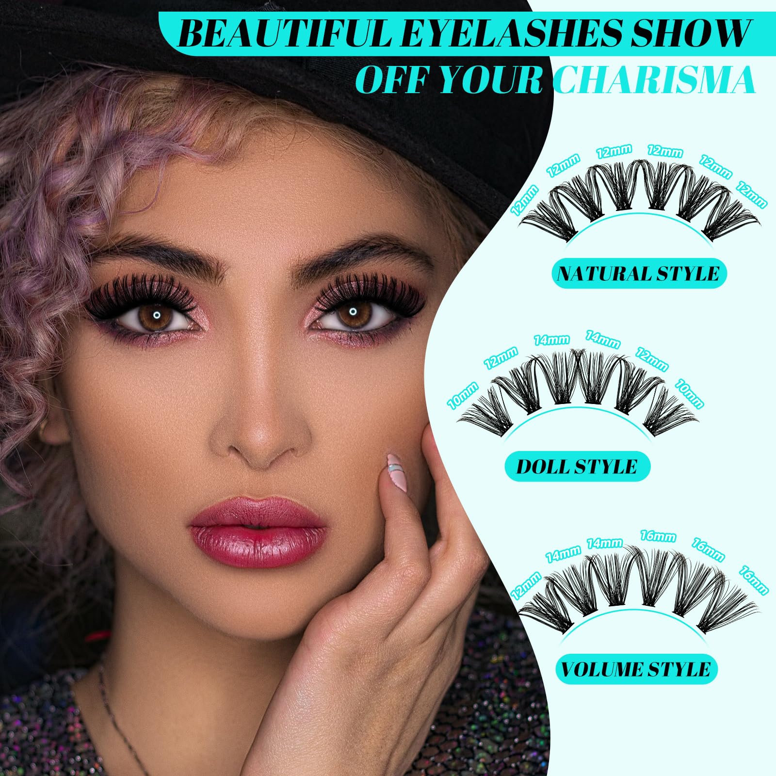 AMZGIRL LASH applicator tool for precise cluster placement.