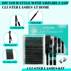 AMZGIRL LASH bond and seal bottle shown for long-lasting lash clusters.