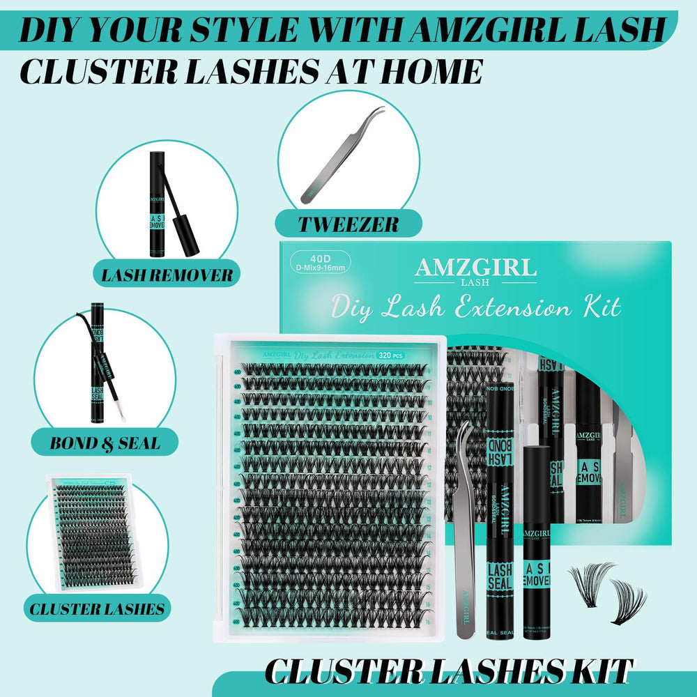 AMZGIRL LASH bond & seal application demonstrates long-lasting hold and waterproof performance