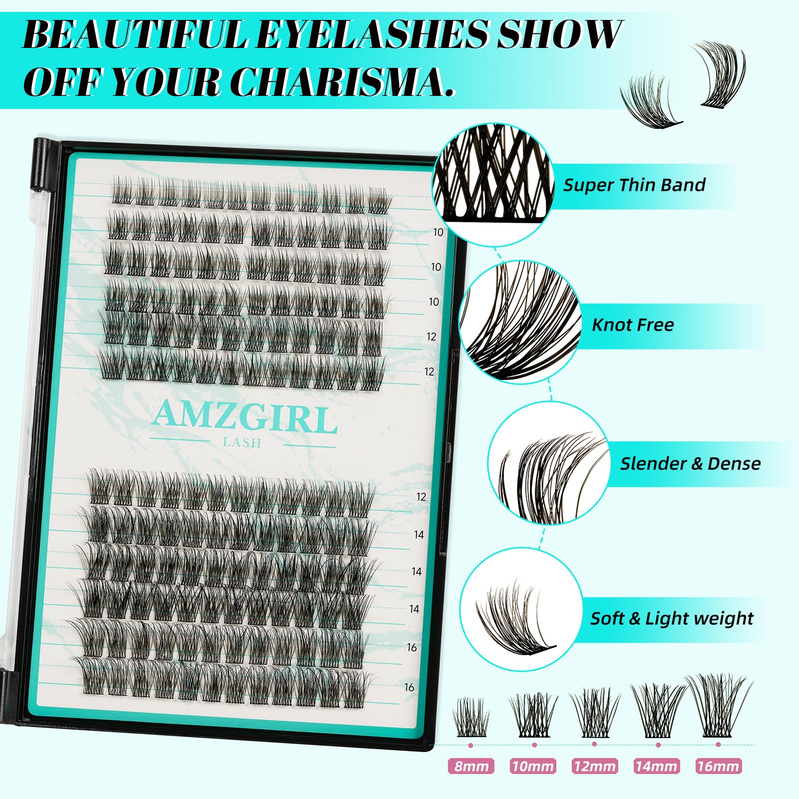 AMZGIRL LASH Bond and Seal bottle demonstrates long-hold secure lash adhesion