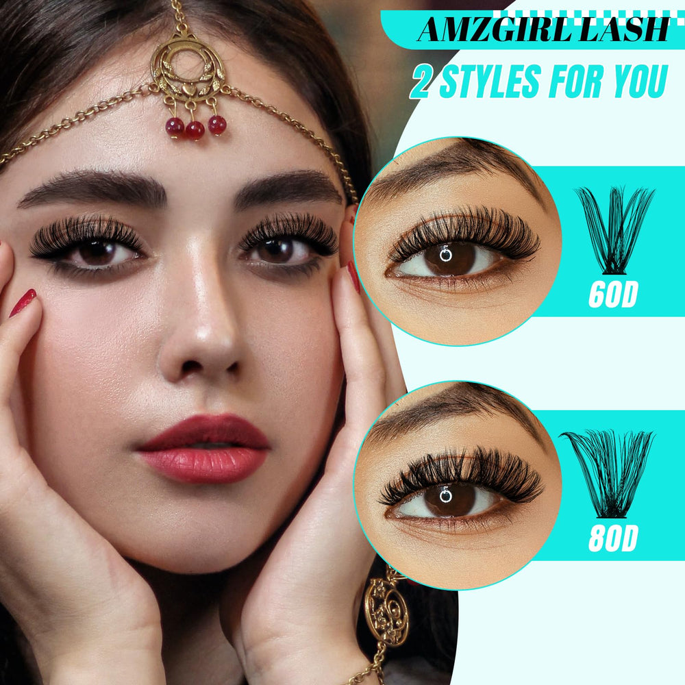 AMZGIRL LASH cluster lengths 9-16mm for customizable looks