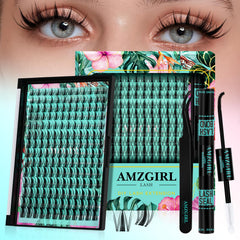 AMZGIRL LASH 168pcs close-up shows ultra-light clusters for comfortable daily wear
