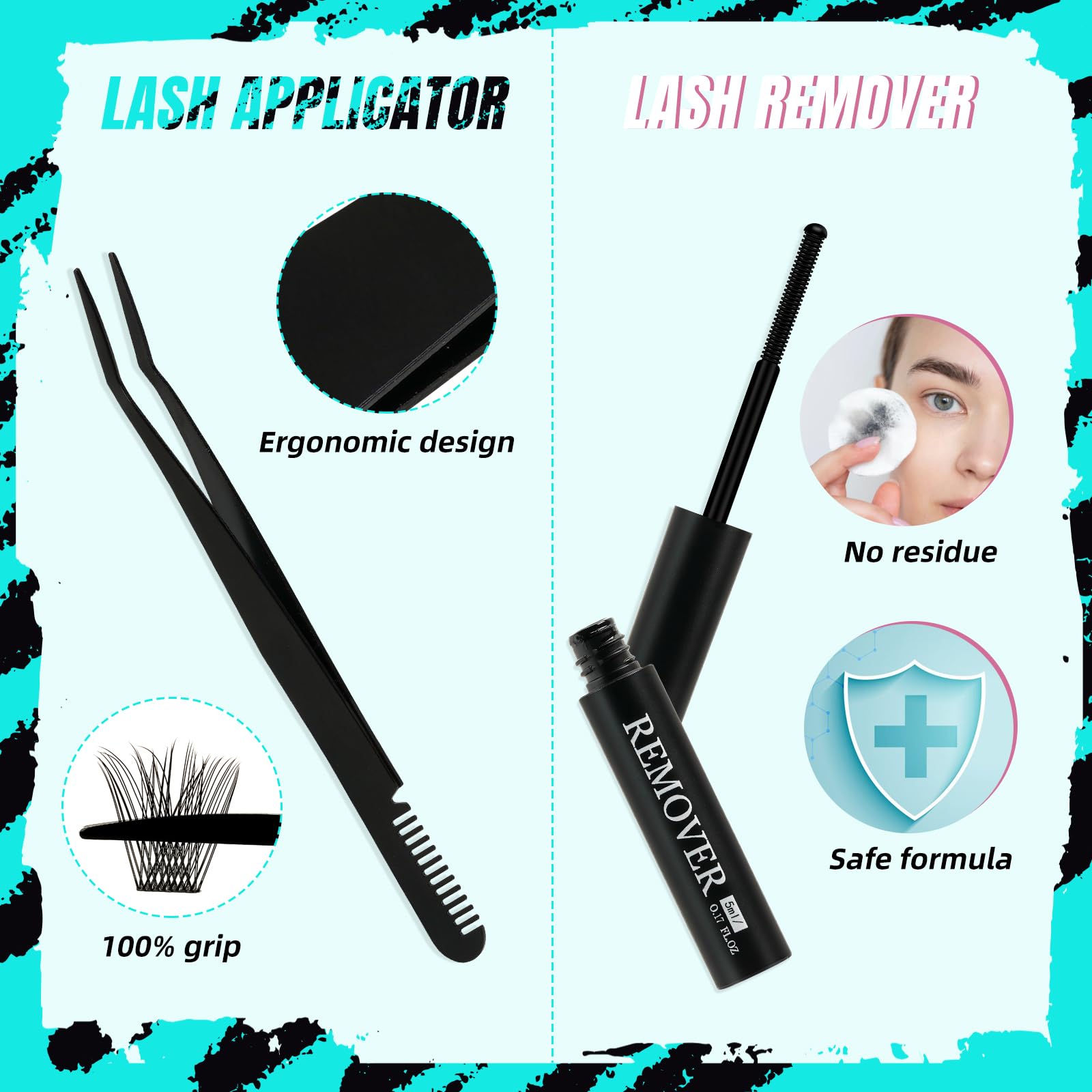 AMZGIRL LASH 2-in-1 bond seal for quick, tidy lash sets.