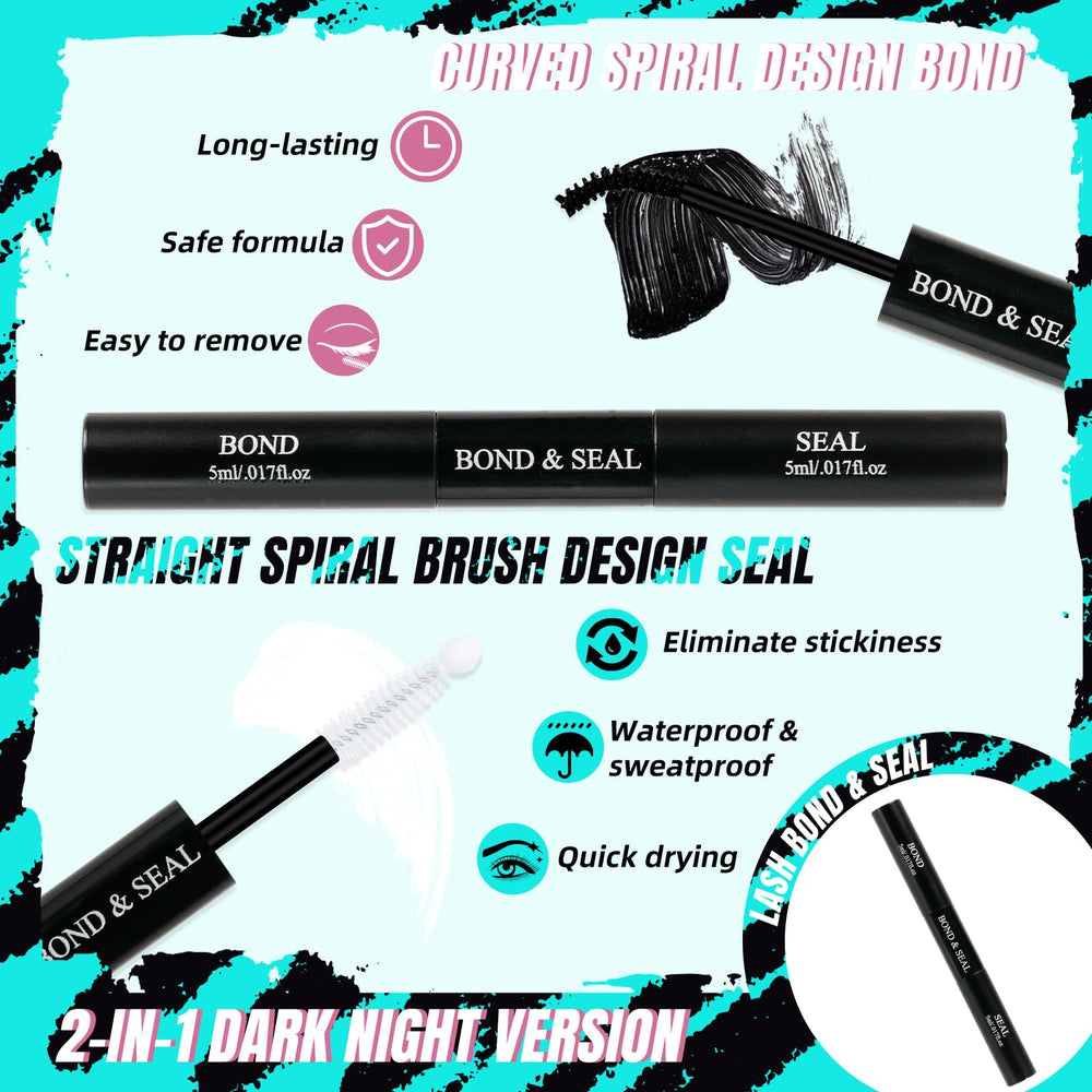 AMZGIRL LASH Lash bond and seal provides a smooth, darker blend for a cohesive look.