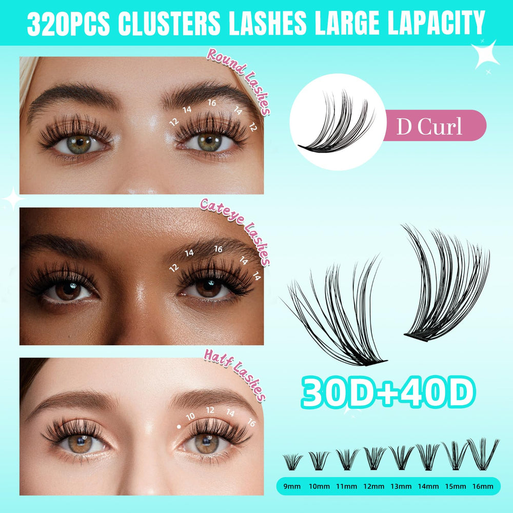 AMZGIRL LASH comfortable lightweight clusters for all day wear