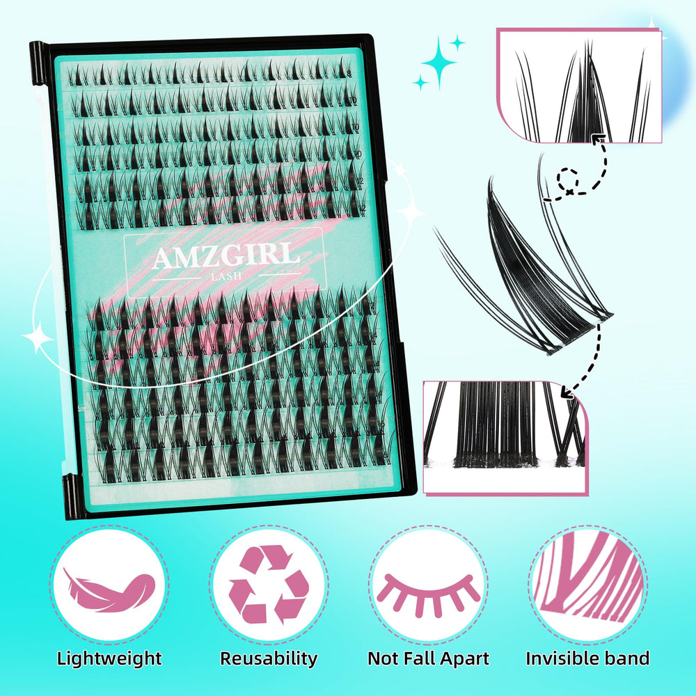 AMZGIRL LASH lash remover and precision tweezers included