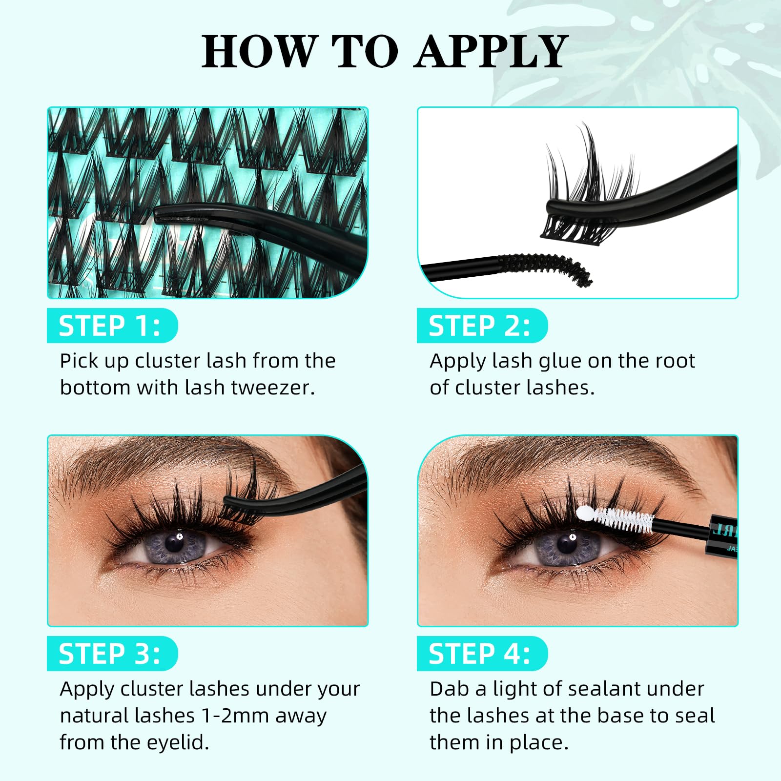 AMZGIRL LASH Manga durable handmade clusters suitable for reuse