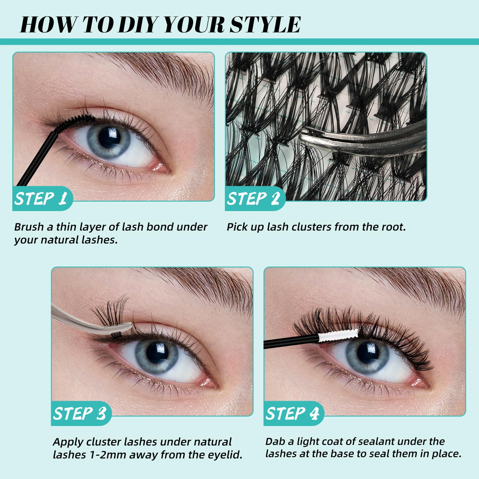 AMZGIRL LASH Mixed 9-16mm lengths for versatile styling