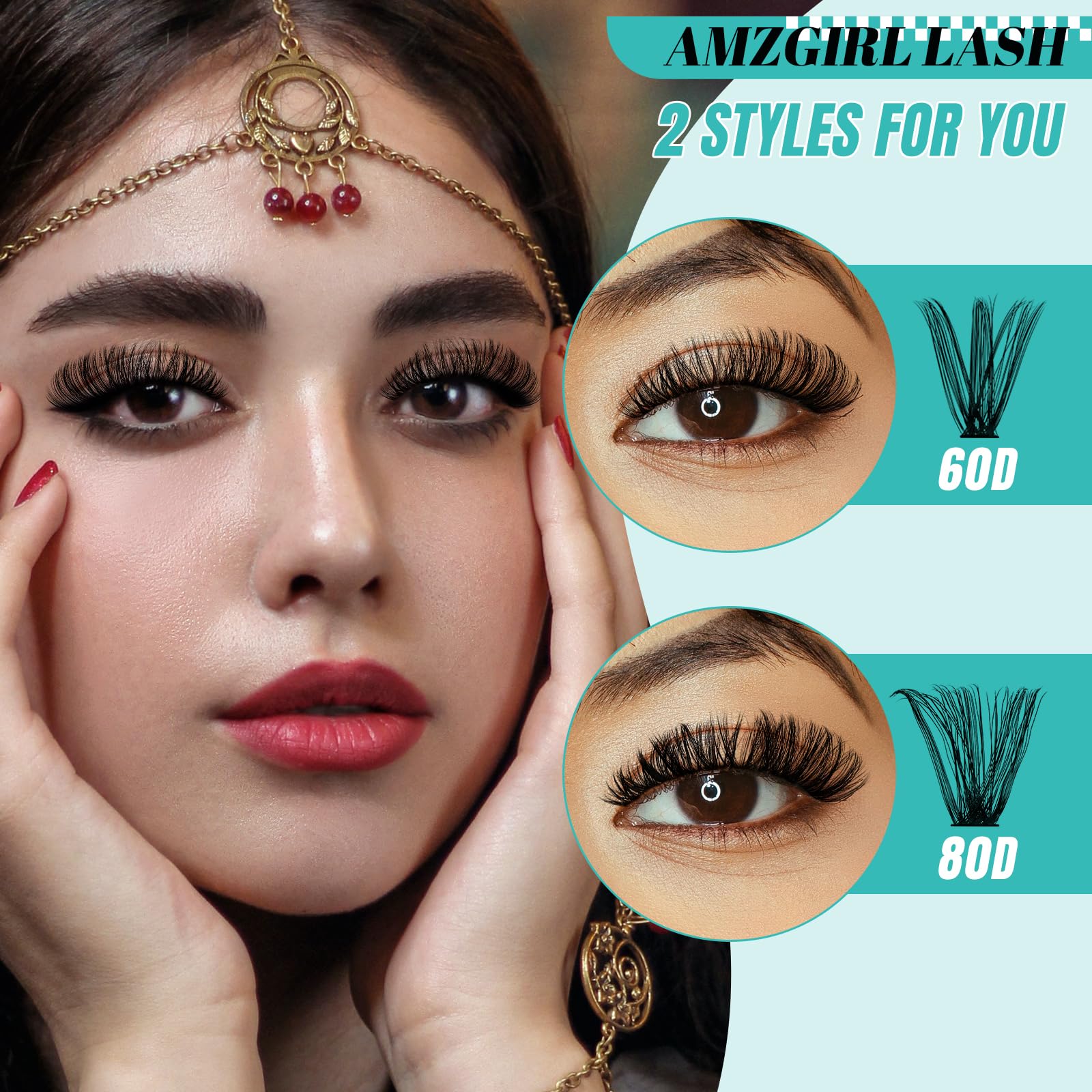 AMZGIRL LASH mixed-length lashes 8-16mm ready for variety looks