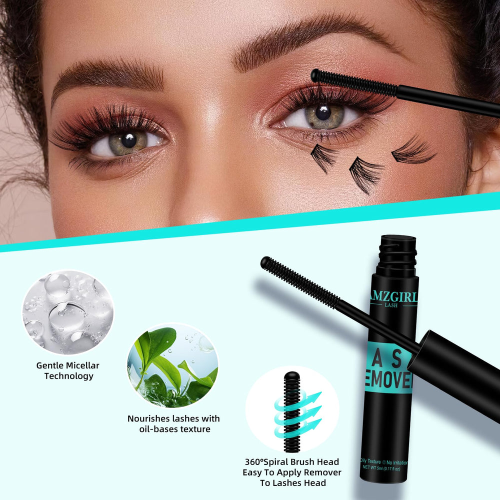 AMZGIRL LASH remover dropper control for precise adhesive breakdown