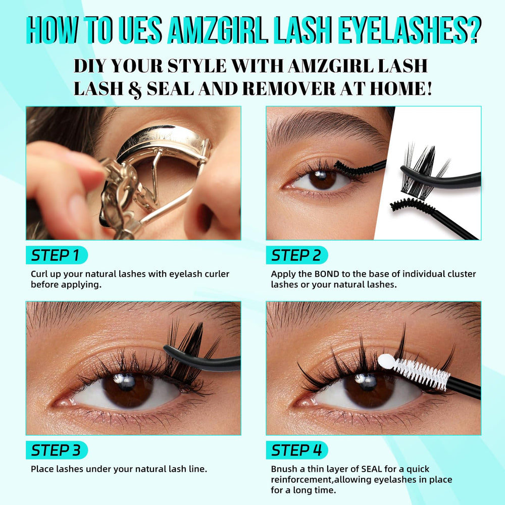 AMZGIRL LASH remover-oily-penetration shows quick glue dissolution at roots.