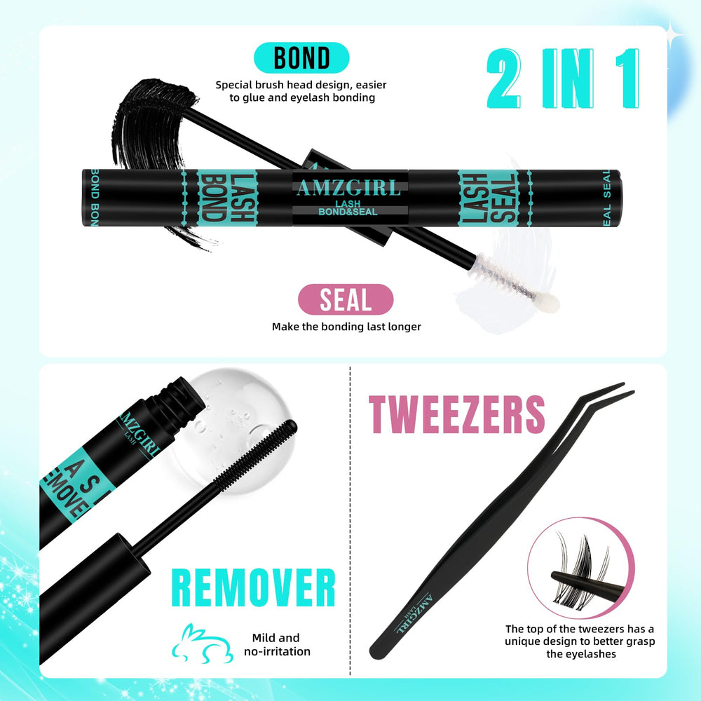 AMZGIRL LASH spiral brush for even glue application
