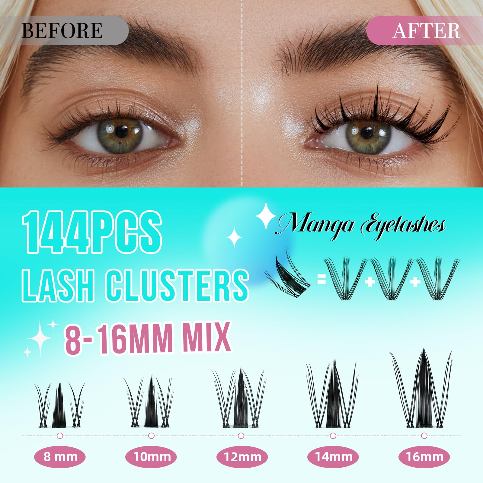 AMZGIRL LASH waterproof bond and seal duo for longer wear