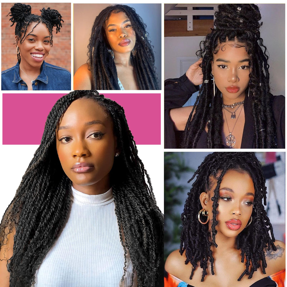Amzluck Afro Kinky Bulk Hair full-head layout demonstrates pack sizes for most looks