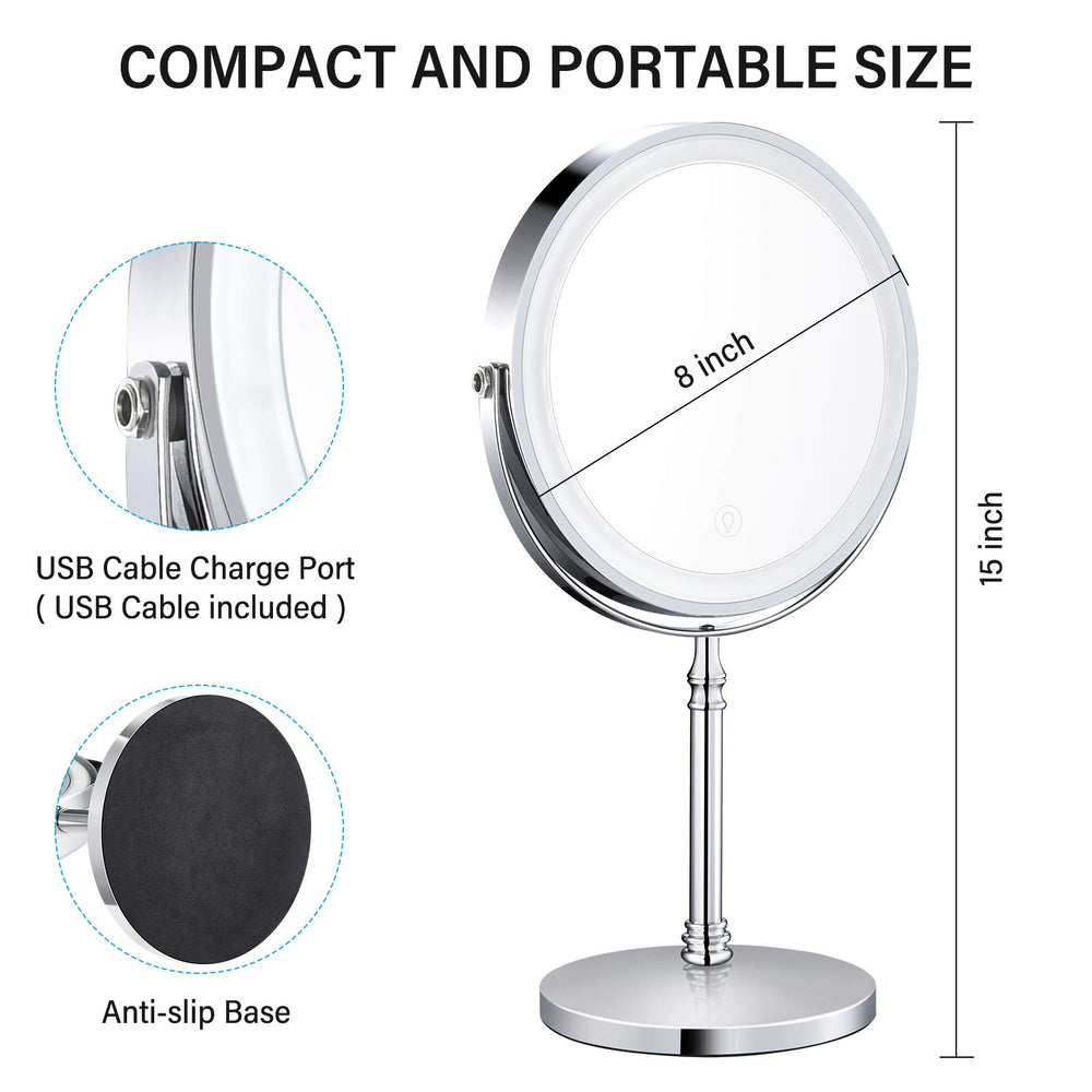 AMZTOLIFE 360-degree rotation enables effortless angle changes during routine.