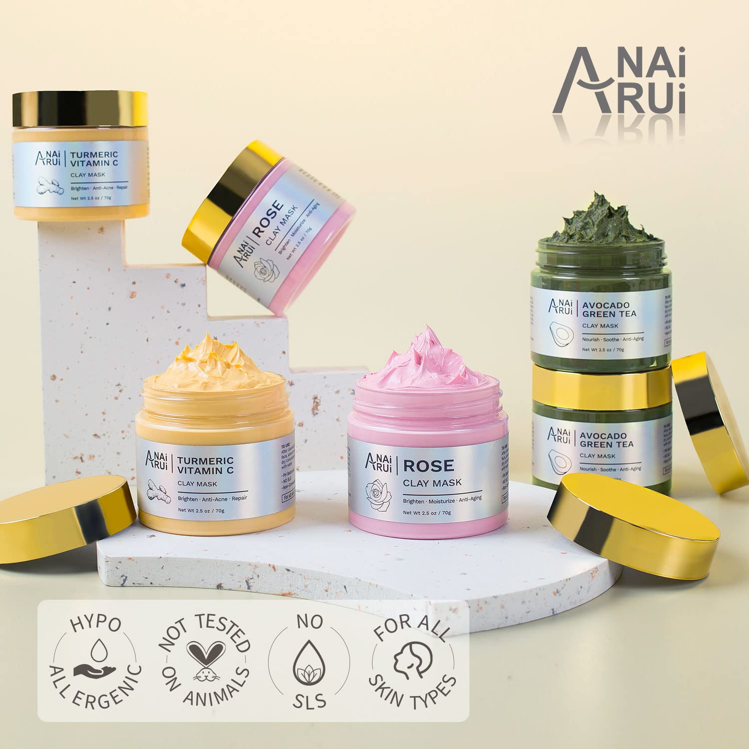 ANAI RUI 3-pack box for convenient skincare ritual.