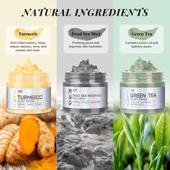 ANAI RUI green tea mask promoting refreshed, balanced skin and tightened pores.