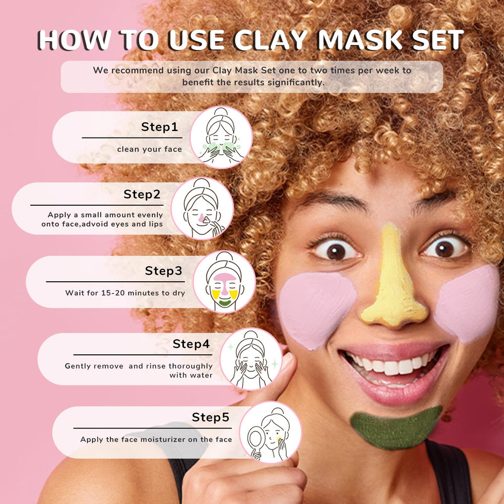 ANAI RUI clay masks for deep cleansing of pores and oil balance.