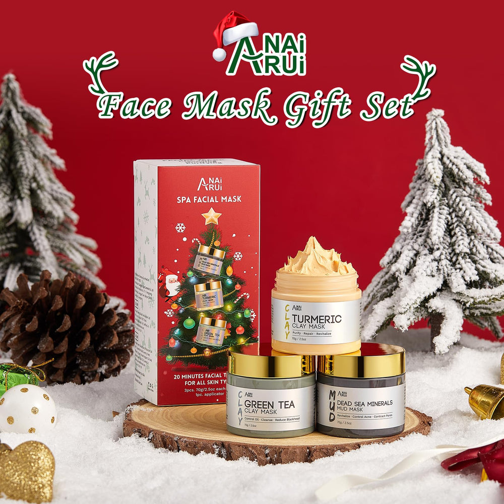 ANAI RUI green tea mud mask jar for pore cleansing.