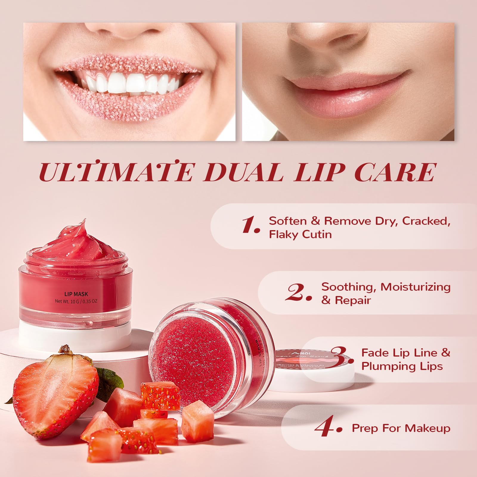 ANAI RUI lip-care-routine-final-look shows completed care result with smooth rosy lips