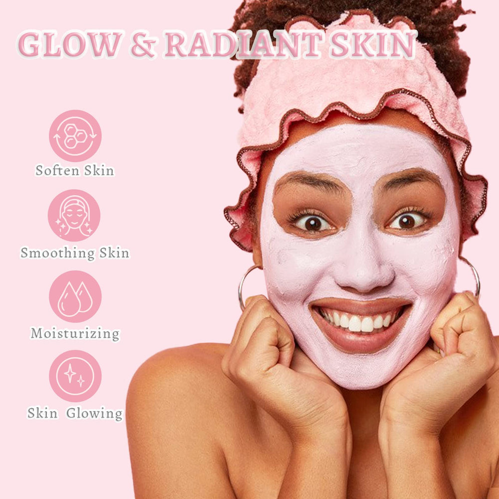 ANAI RUI Rose Facial Mask spread on skin shows creamy texture ready for use