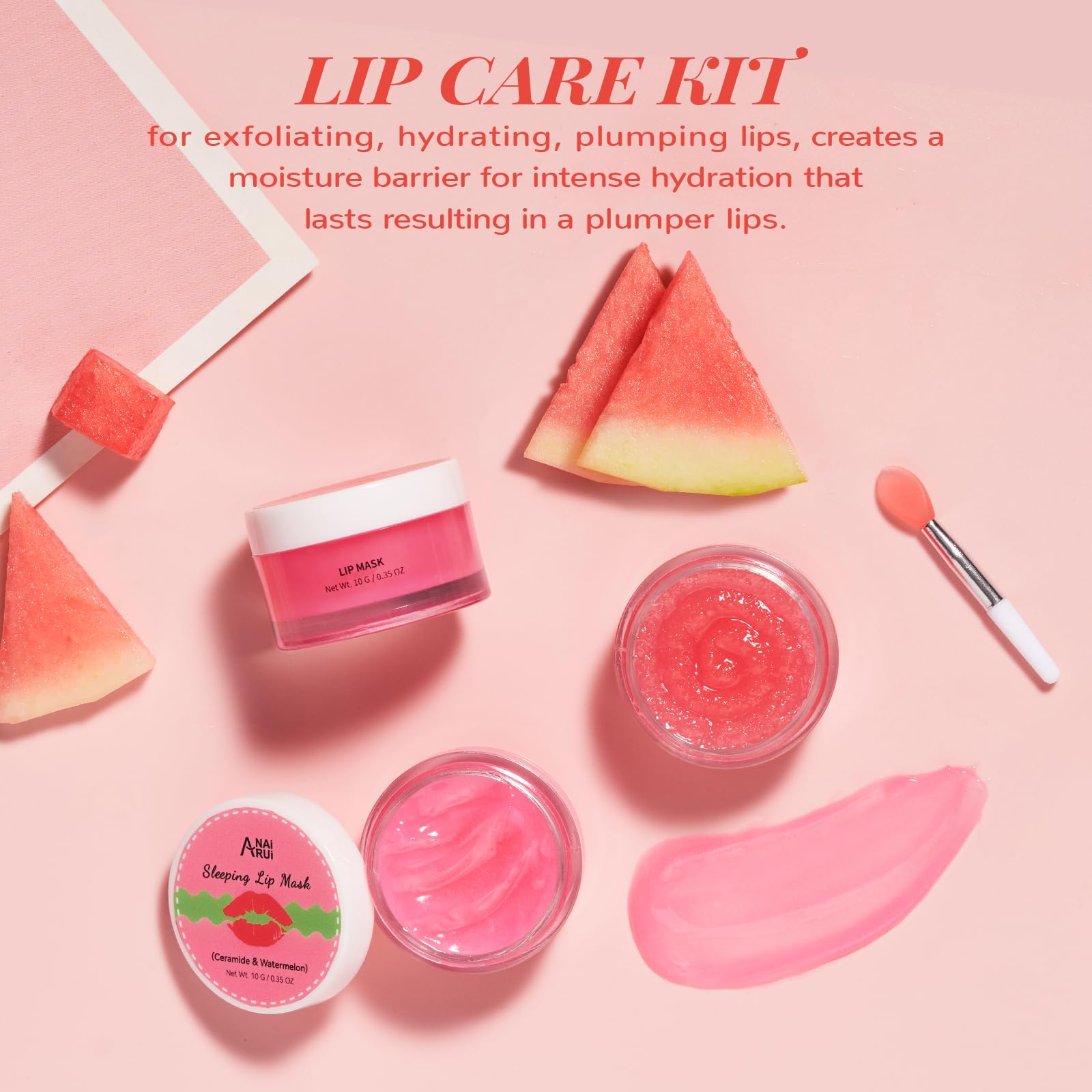 ANAI RUI travel-size kit fits in purses for on-the-go lip care.