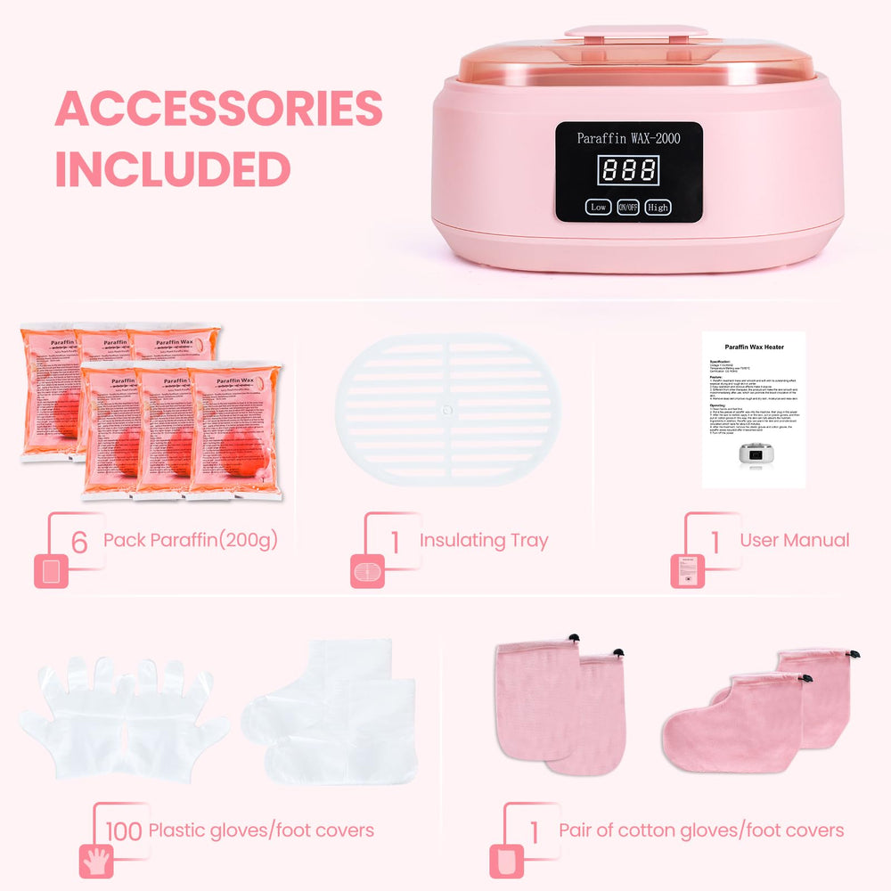 Ananelleo paraffin wax machine in use at home for a cozy spa-like session.