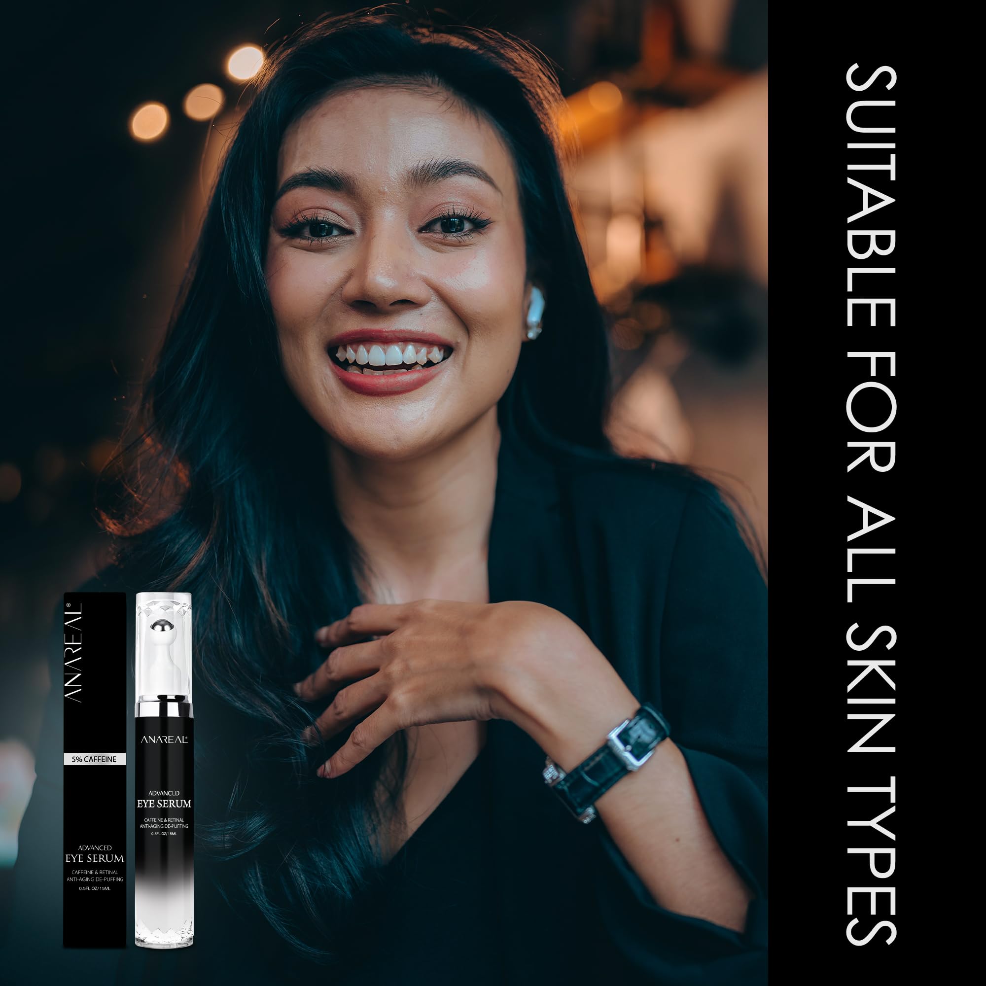 ANAREAL suitable for all skin types, from dry to oily, with a mild formula