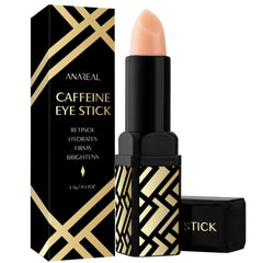 ANAREAL caffeine under eye balm tube showing cooling relief for tired eyes